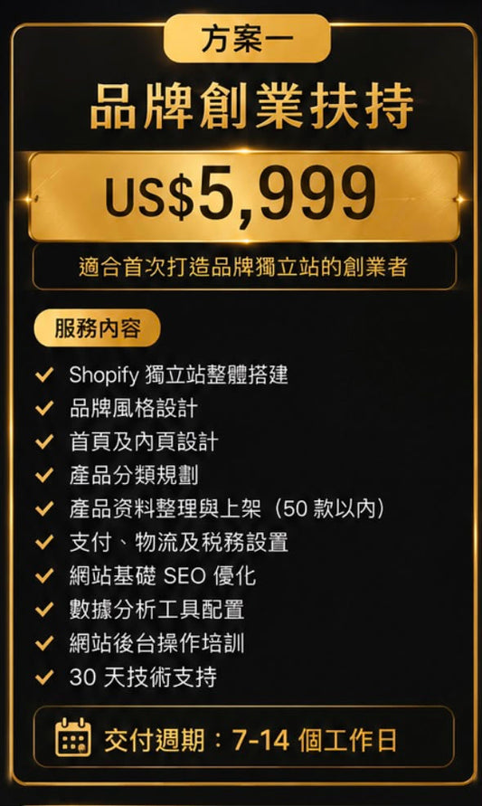 Shopify 独立站建设（标准版）